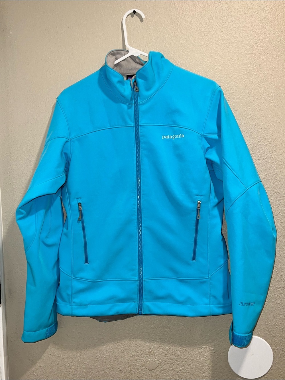 Patagonia Turquoise Blue Polartec Softshell Jacket